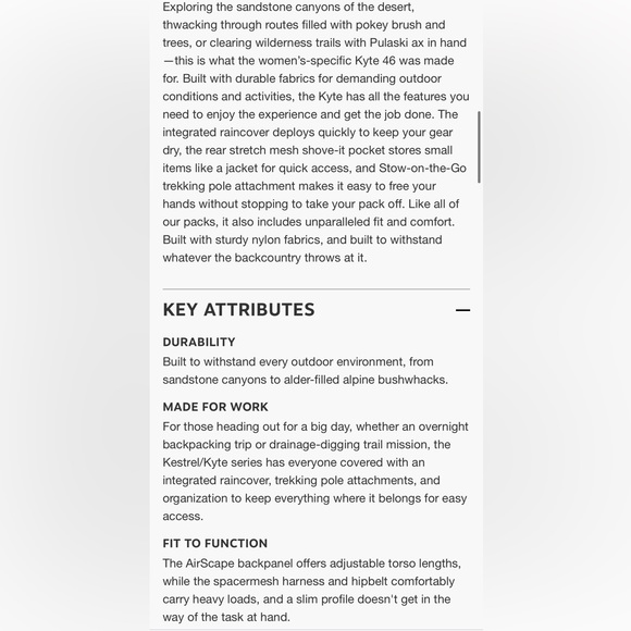 Osprey kyte 46 - Picture 4 of 5